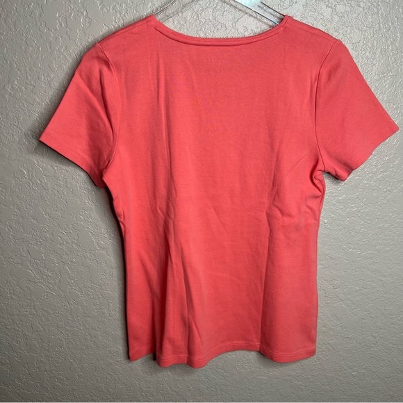 Talbots Coral Short Sleeve Top - Picture 5 of 5